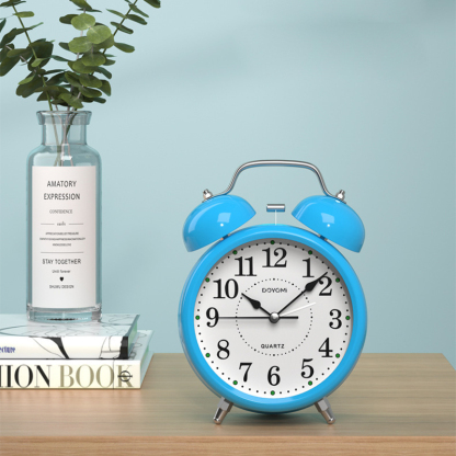 DOYOMI  3'' Twin Bell Alarm Clock with Backlight for Bedroom and Home Decoration