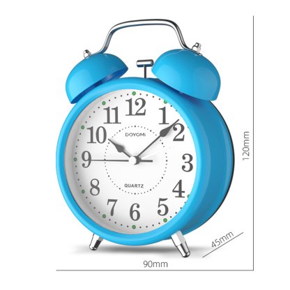 DOYOMI  3'' Twin Bell Alarm Clock with Backlight for Bedroom and Home Decoration