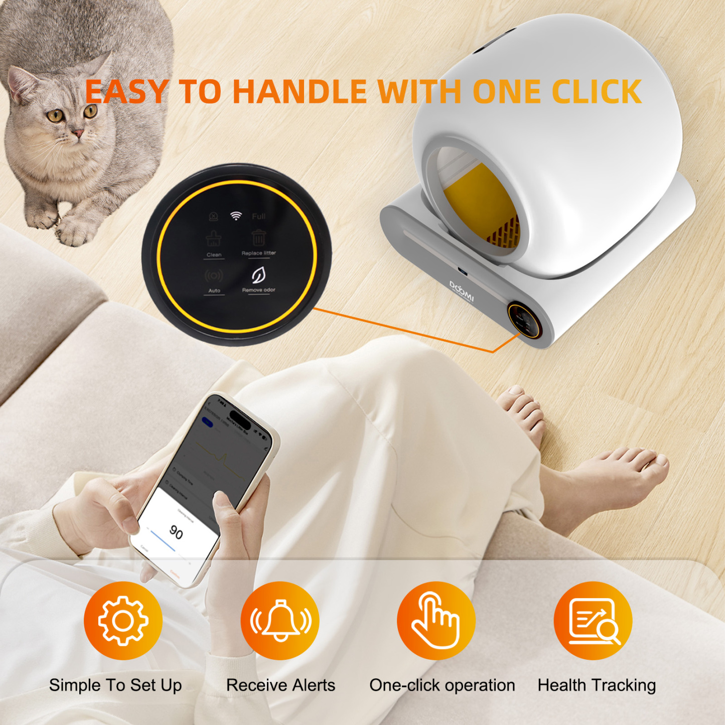 Self Cleaning Litter Box 825