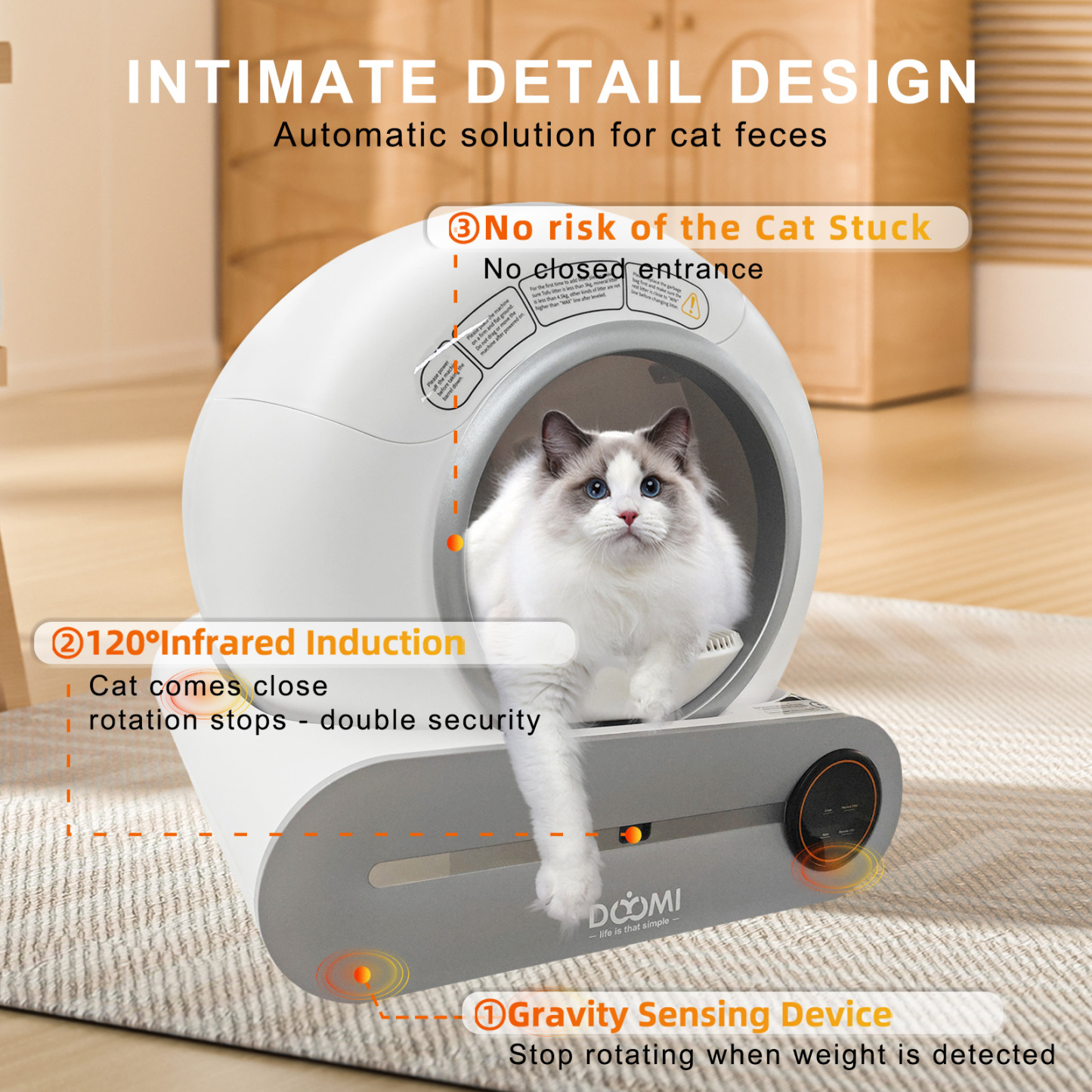 Self Cleaning Litter Box 825