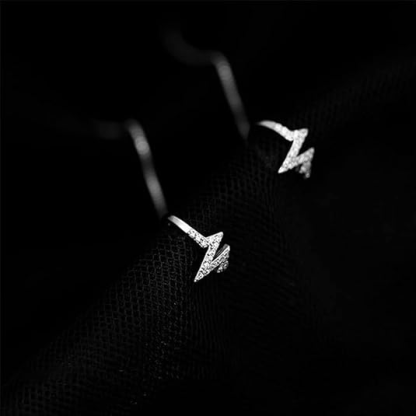 DOYOMI 925 Sterling Silver Heartbeat Dangle Threader Chain Ear Clip Wave Cuff Chain Earring Earring for Women Girl Friend