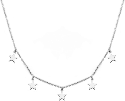 DOYOMI Lucky Star Choker Necklace S925 Sterling Silver Star Necklace for Woman Punk style