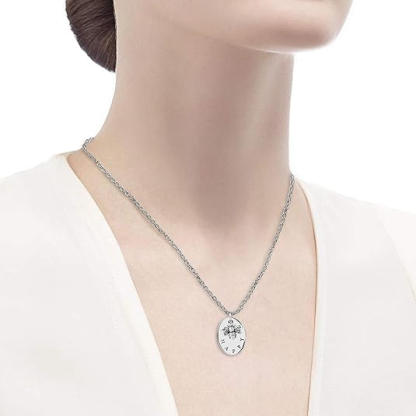 DOYOMI 925 Sterling Silver Bee Happy Pendant Necklace Queen Bee Inspirational Bee Happy Necklace Inspirational Necklace Birthday