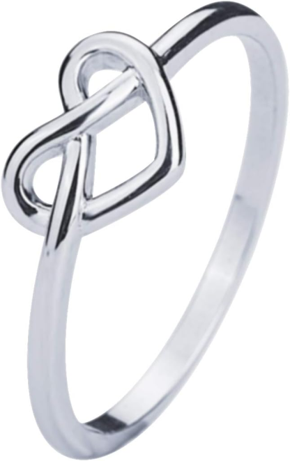 DOYOMI S925 Sterling Silver Jewelry Celtic Love Knot Ring