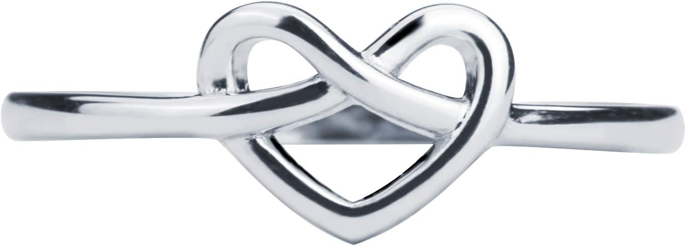 DOYOMI S925 Sterling Silver Jewelry Celtic Love Knot Ring