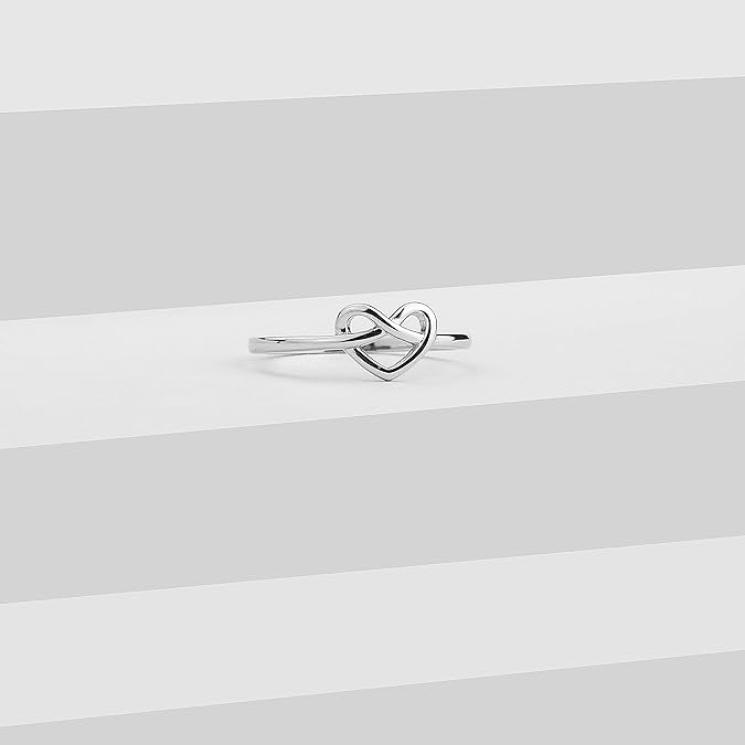 DOYOMI S925 Sterling Silver Jewelry Celtic Love Knot Ring
