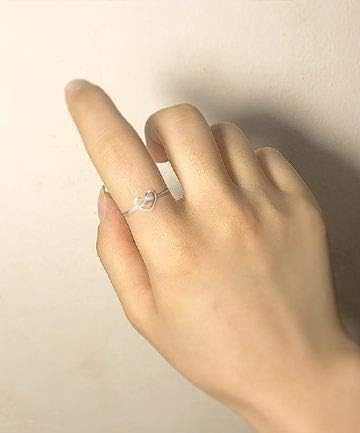 DOYOMI S925 Sterling Silver Jewelry Celtic Love Knot Ring