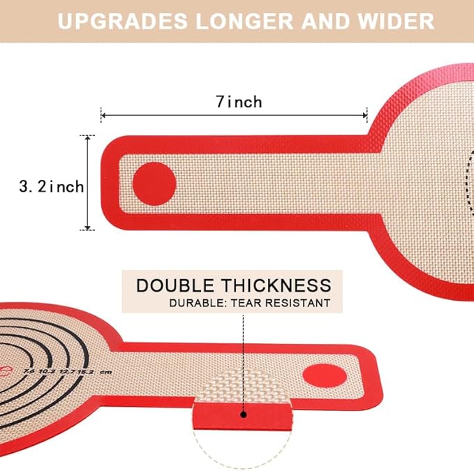 DOYOMI Silicone Bread Sling Oval and Round - Non-Stick & Easy Clean Reusable Baking Mat for dutch oven. 
