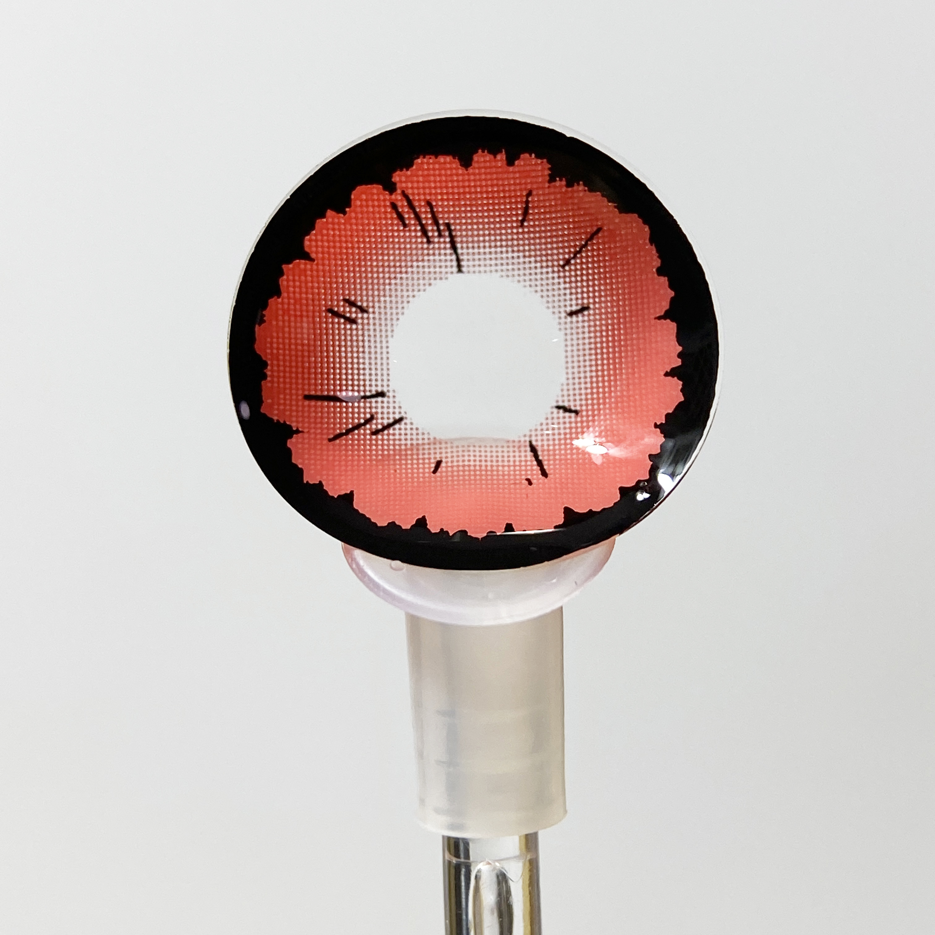 【TiNACON】Naruto Red Eye 14.4mm Daily Watery Cosplay Contact Lens 2 Pieces 