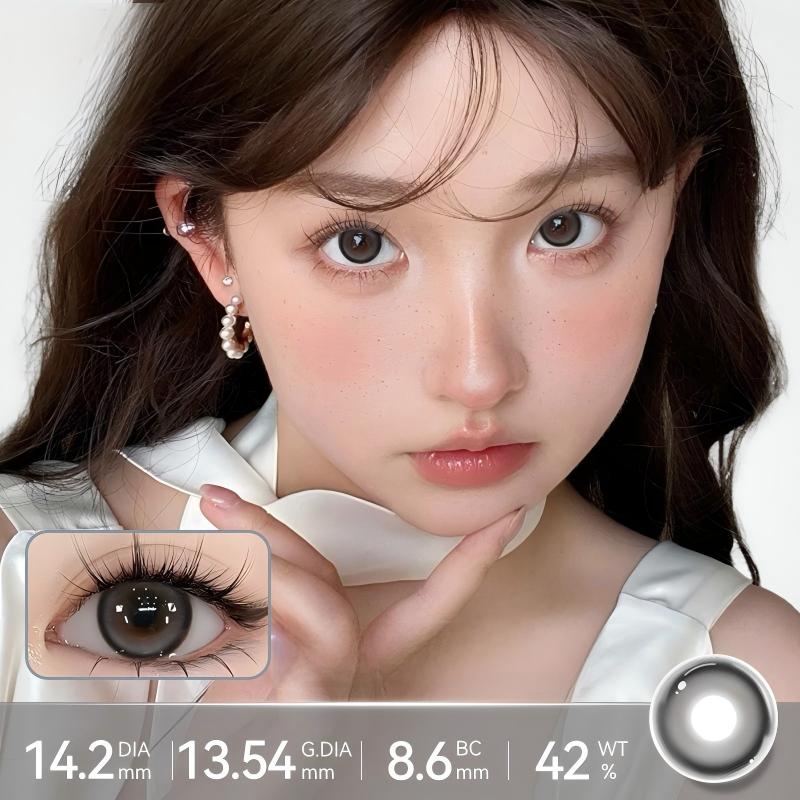 【TiNACON】Argent Aura 14.2mm Daily  Watery Soft Contact Lens 