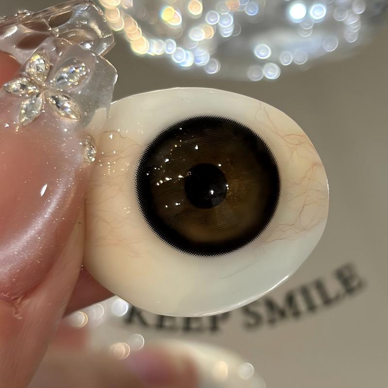 【TiNACON】Cashmere Brown 14.5mm Daily Watery Soft Contact Lens