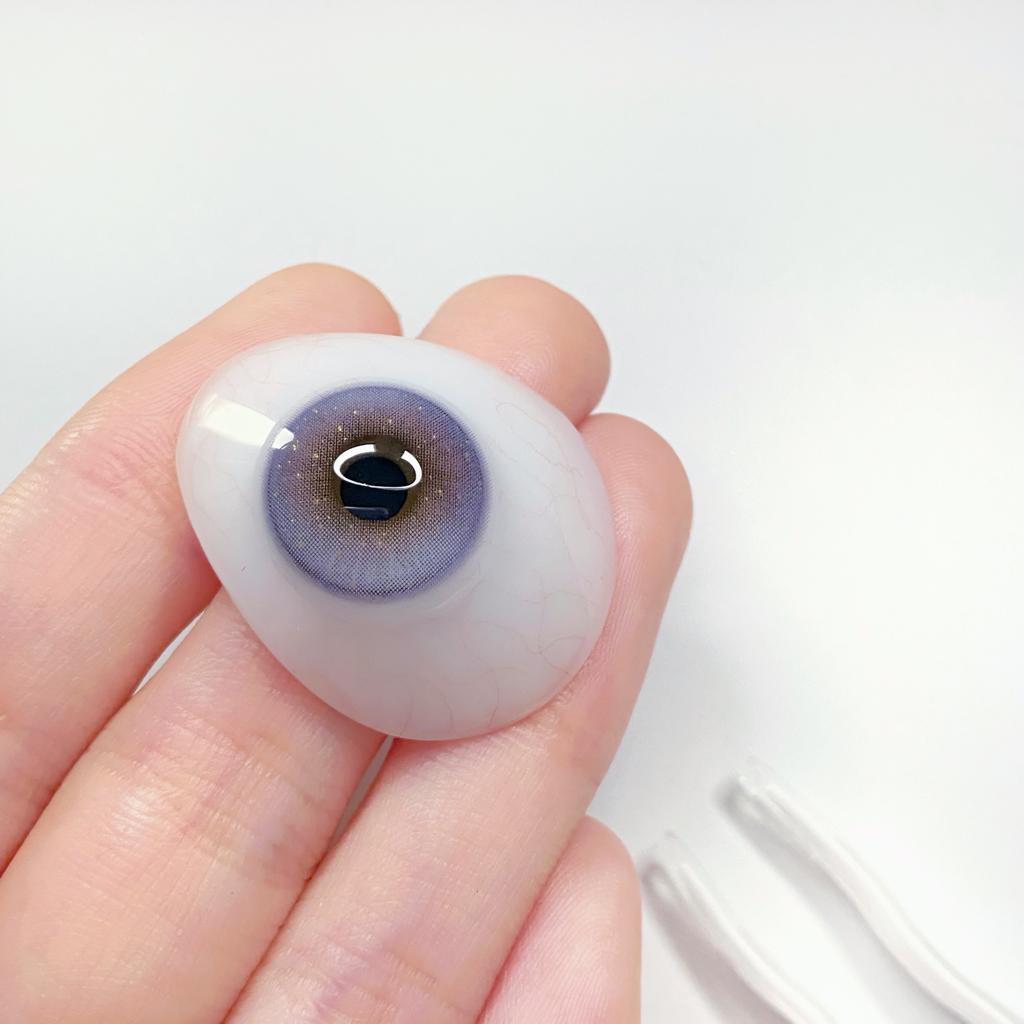 【TiNACON】 Icy Purple 14.2mm Daily Watery Soft Contact Lens 