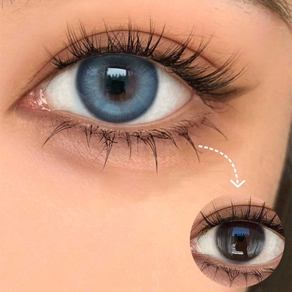 【TiNACON】Vanilla Blue 14.2mm 6 months Watery Soft Contact Lens 