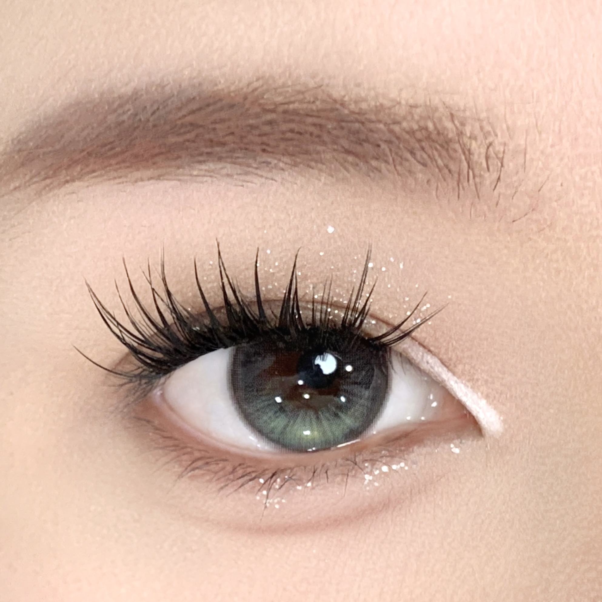 【TiNACON】Aurora Green 14.2mm Daily Watery Soft Contact Lens 