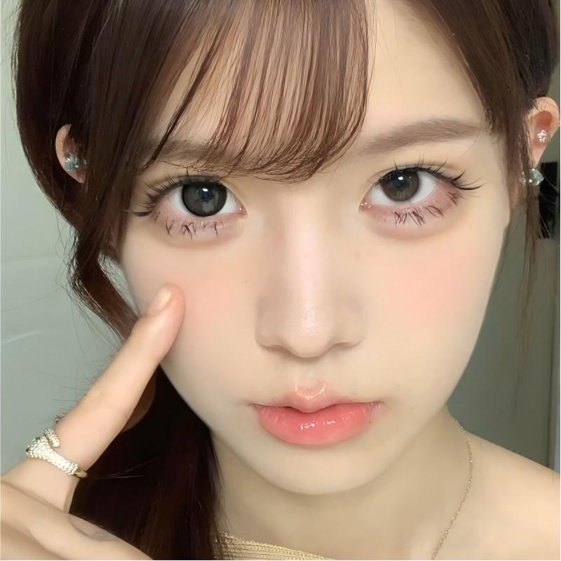 【TiNACON】Sesame Black 14.5mm Daily Watery Soft Contact Lens