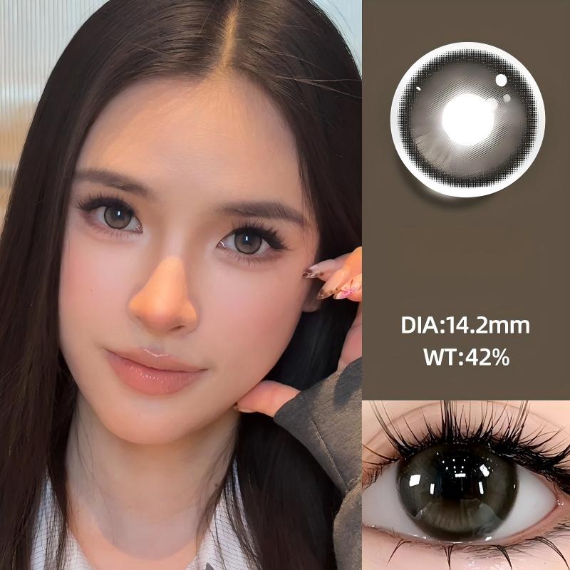 【TiNACON】Saga Brown 14.2mm Daily Watery Soft Contact Lens 