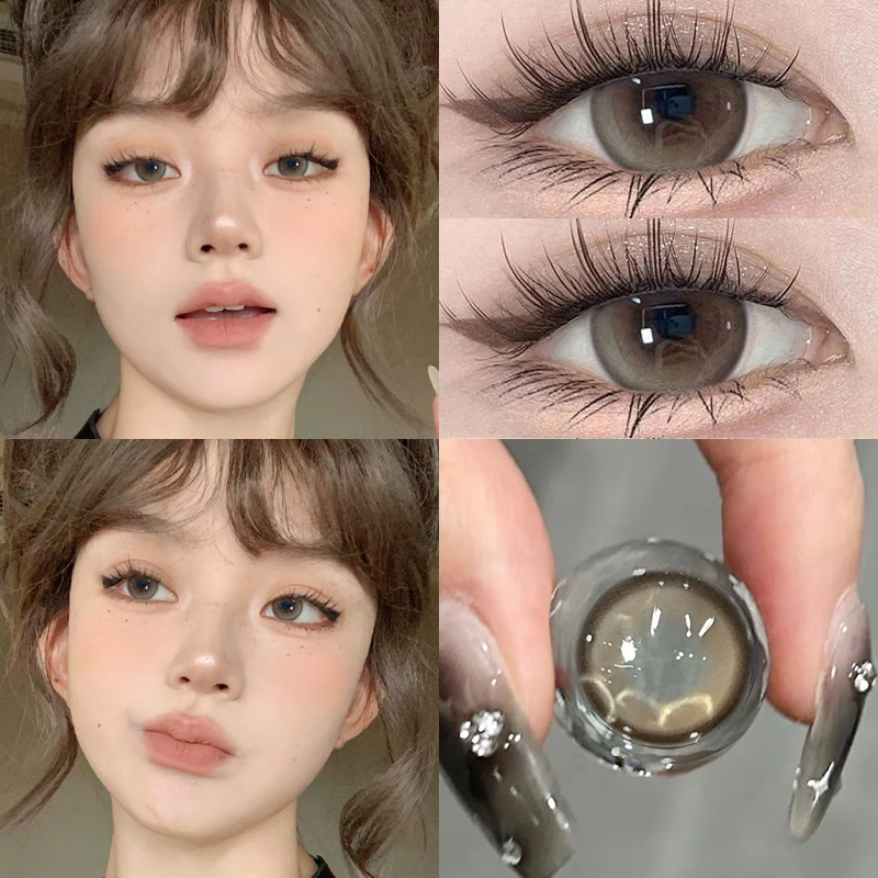 【TiNACON】Light Brown 14.0mm 6 months Watery Soft Contact Lens