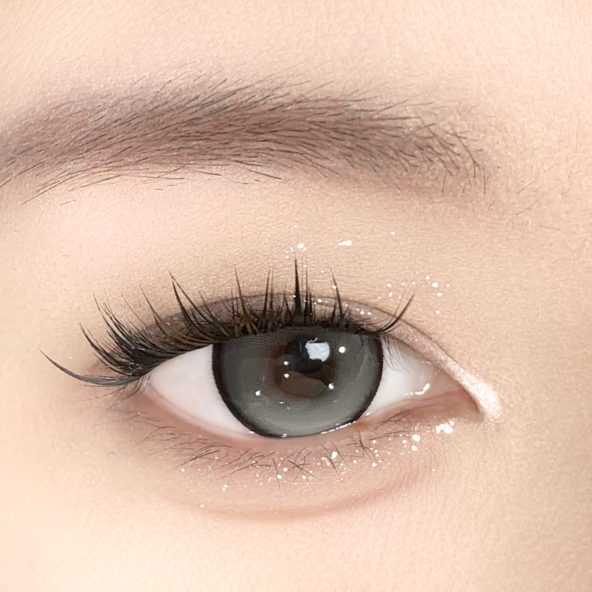【TiNACON】Glass Black  14.5mm 6 months Watery Soft Contact Lens
