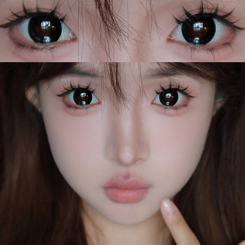 【TiNACON】Radiation Black 14.5mm 6 months Watery Soft Contact Lens