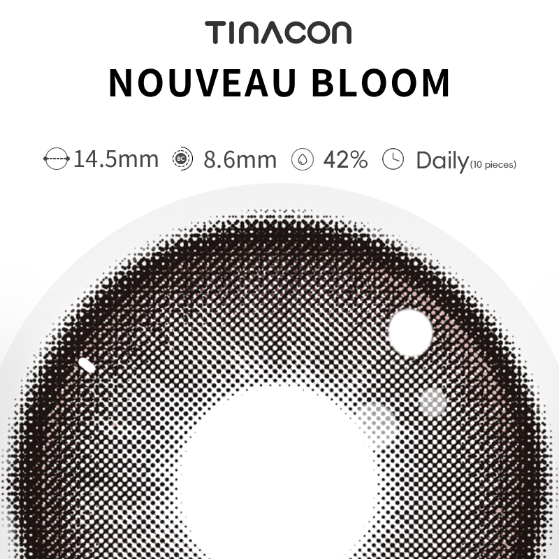 【TiNACON】Nouveau Bloom 14.5mm Daily Watery Soft Contact Lens