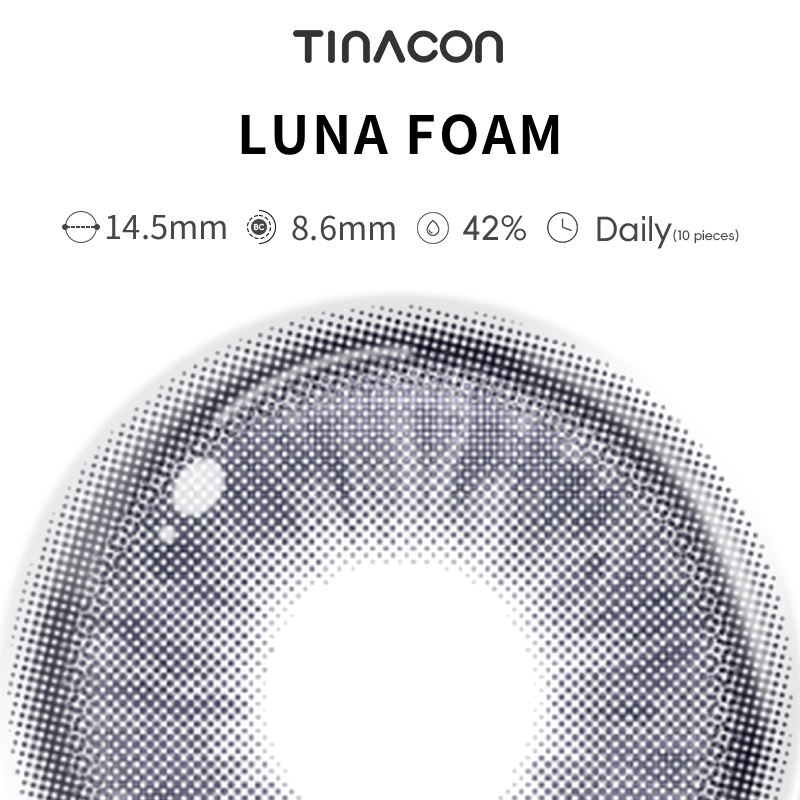 【TiNACON】Luna Foam 14.5mm  Daily Watery Soft Contact Lens