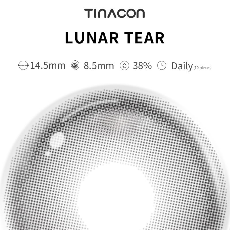 【TiNACON】Lunar Tear 14.5mm Daly Watery Soft Contact Lens 