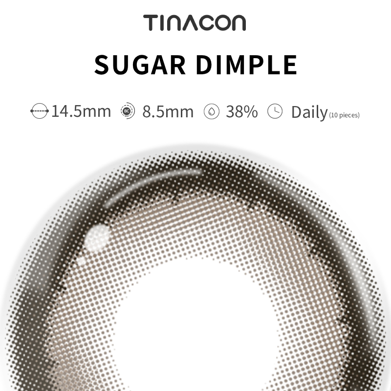 【TiNACON】Sugar Dimple 14.5mm Daily Watery Soft Contact Lens