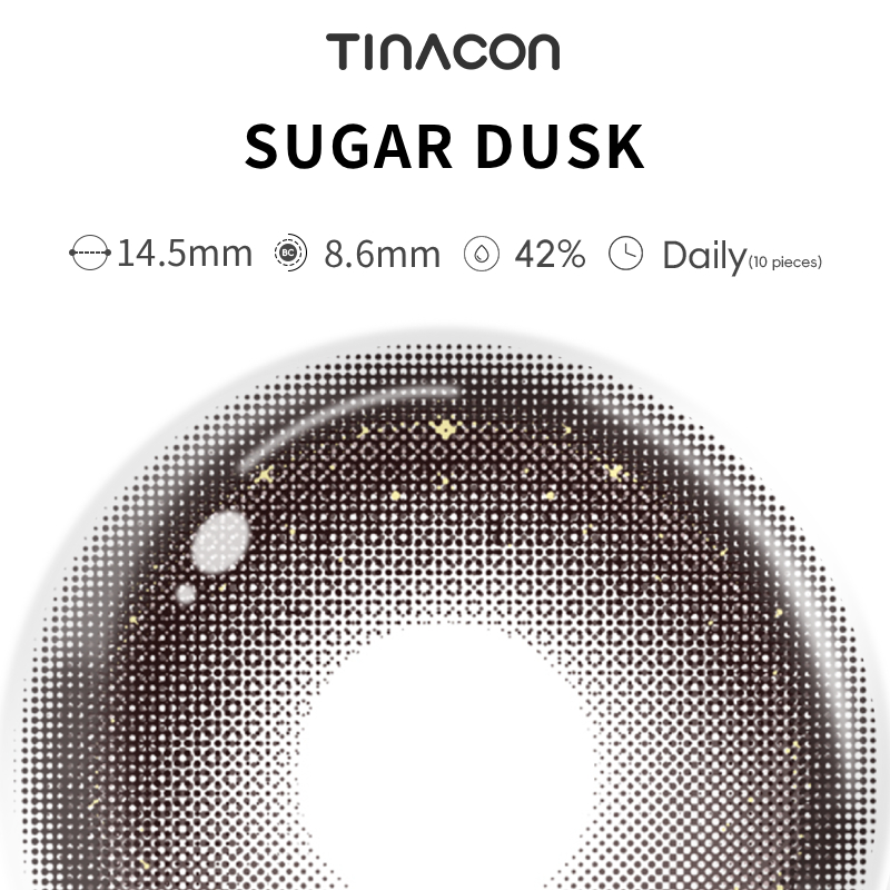 【TiNACON】Sugar Dusk 14.5mm Daily Watery Soft Contact Lens