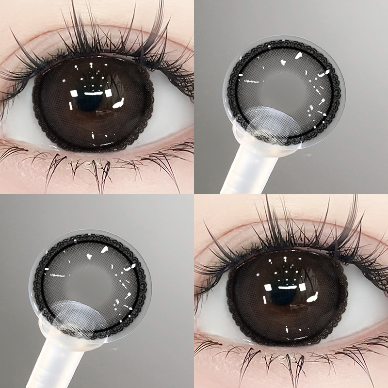 【TiNACON】Lolita Black 14.5mm 6 months Watery Soft Contact Lens