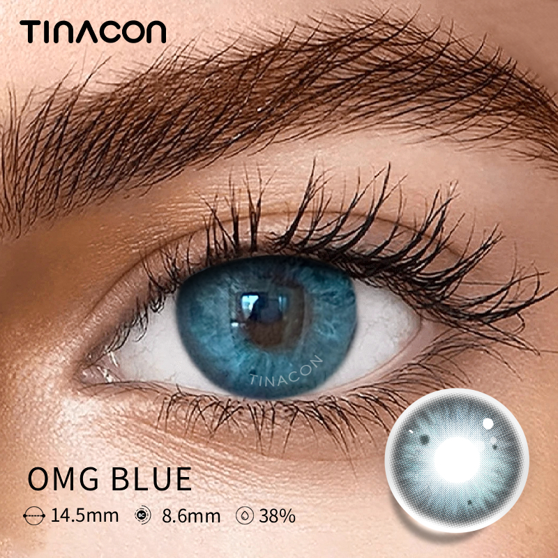 【TiNACON】OMG BLUE 14.5mm 6 months Watery Soft Contact Lens