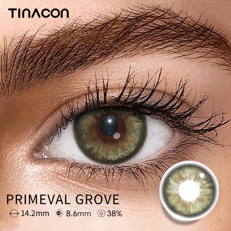 【TiNACON】Primeval Grove  14.2mm 6 months Watery Soft Contact Lens