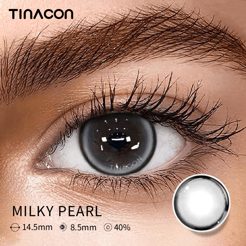 【TiNACON】Milky Pearl 14.5mm 6 months Watery Soft Contact Lens