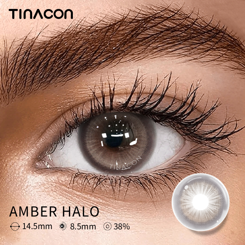 【TiNACON】Amber Halo 14.5mm Daily Watery Soft Contact Lens