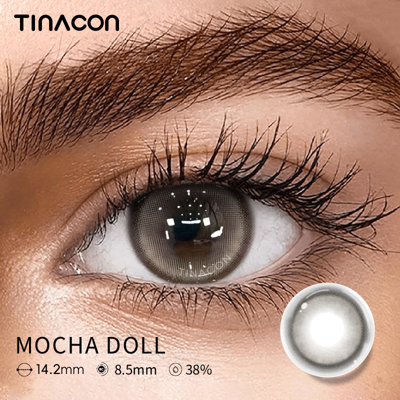 【TiNACON】Mocha Doll 14.2mm Daily Watery Soft Contact Lens 