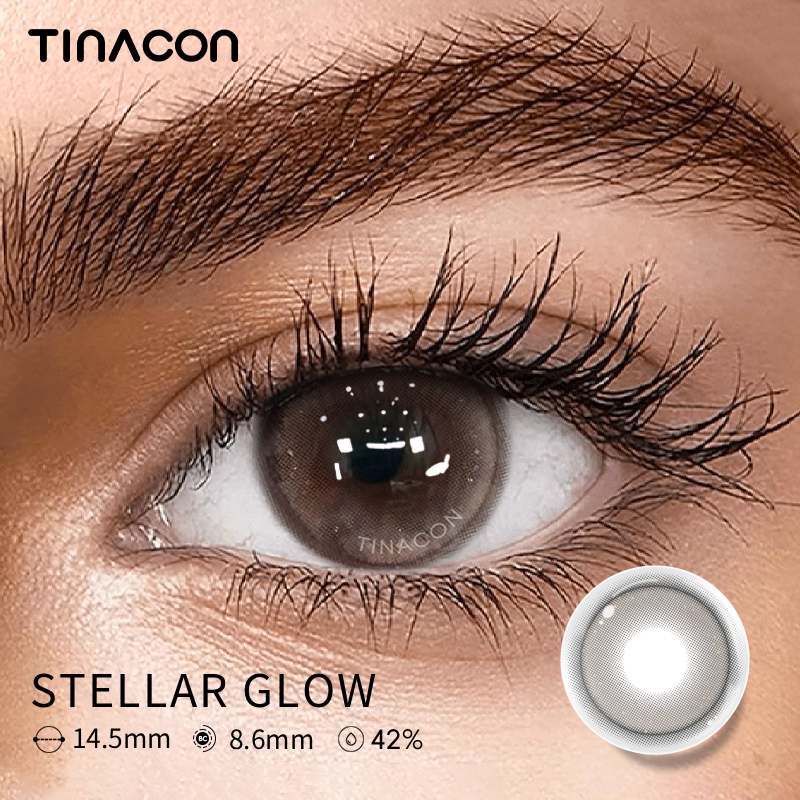 【TiNACON】Stellar Glow 14.5mm Daily  Watery Soft Contact Lens 