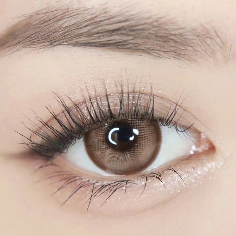 【TiNACON】Choco Brown 14.5mm 6 months Watery Soft Contact Lens 