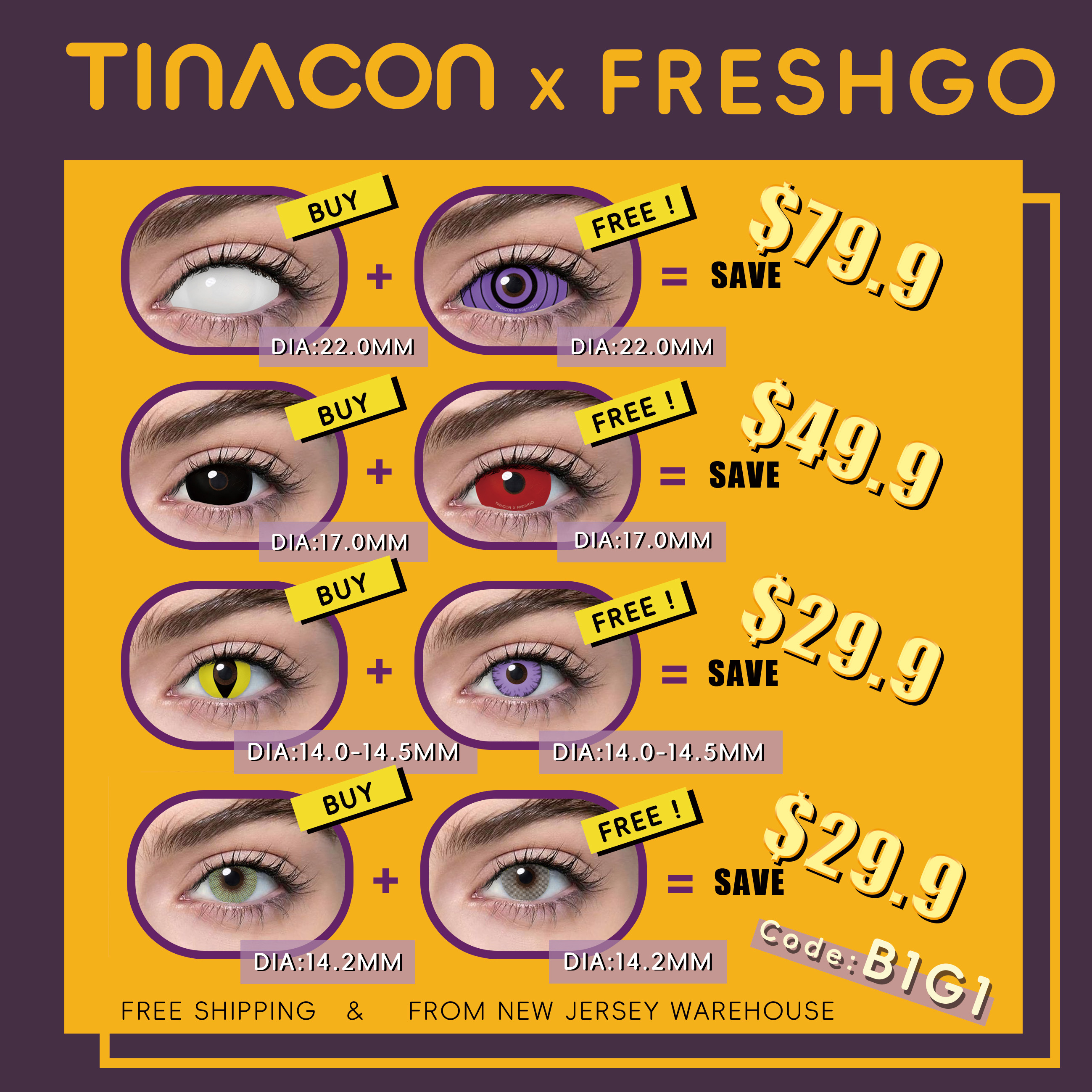 New Jersey Warehouse 14.0 - 14.5mm 