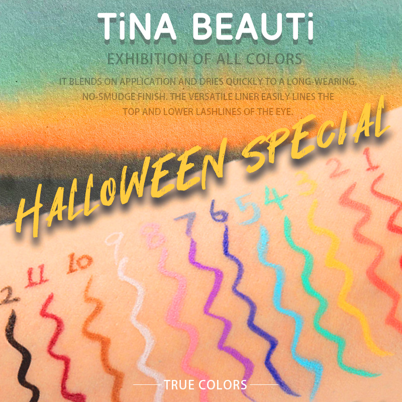 【TiNA❤BEAUTi】Waterproof Liquid Eyeliner For Halloween Special
