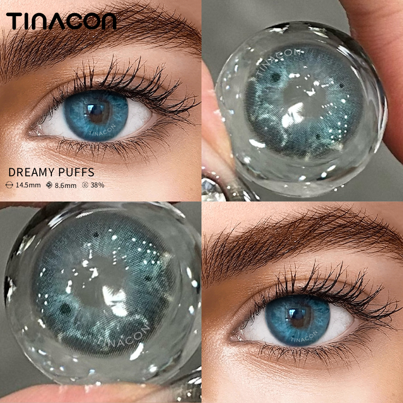 【TiNACON】OMG BLUE 14.5mm 6 months Watery Soft Contact Lens
