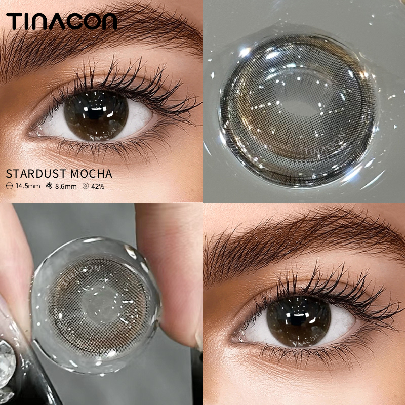 【TiNACON】Stardust Mocha 14.5mm months Watery Soft Contact Lens