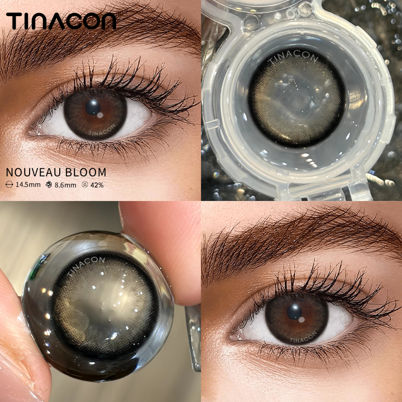 【TiNACON】Cashmere Brown 14.5mm Daily Watery Soft Contact Lens
