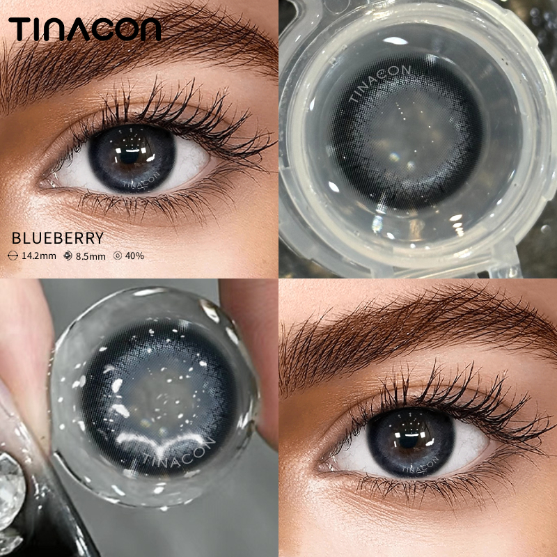 【TiNACON】Blueberry 14.2mm 6 Months Natural Watery Soft Contact Lens