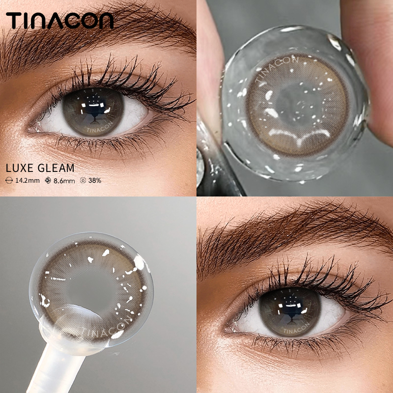 【TiNACON】Luxe Gleam 14.2mm 6 months Watery Soft Contact Lens 