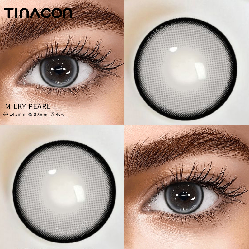 【TiNACON】Milky Pearl 14.5mm 6 months Watery Soft Contact Lens