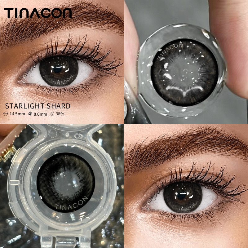 【TiNACON】Starlight Shard 14.5mm 6 Months Natural Watery Soft Contact Lens 