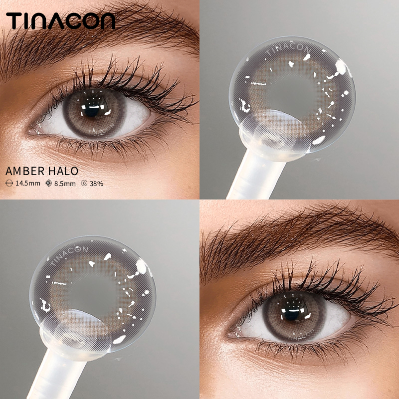 【TiNACON】Amber Halo 14.5mm Daily Watery Soft Contact Lens