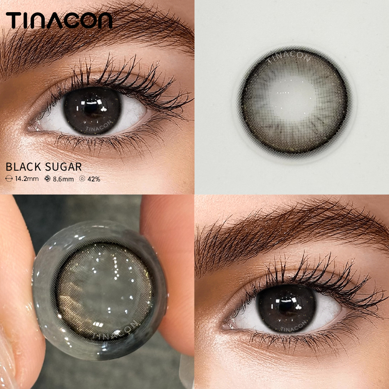 【TiNACON】Black Sugar 14.2mm Daily Watery Soft Contact Lens