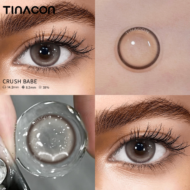 【TiNACON】Crush Babe 14.2mm Daily Watery Soft Contact Lens 