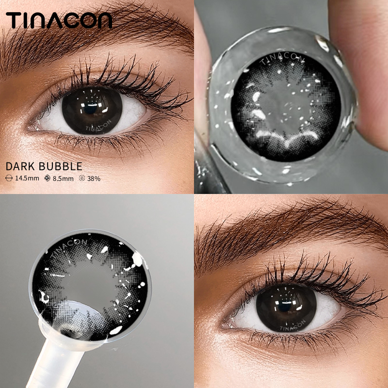 【TiNACON】Dark Bubble 14.5mm Daily Watery Soft Contact Lens