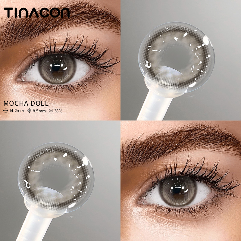 【TiNACON】Mocha Doll 14.2mm Daily Watery Soft Contact Lens 